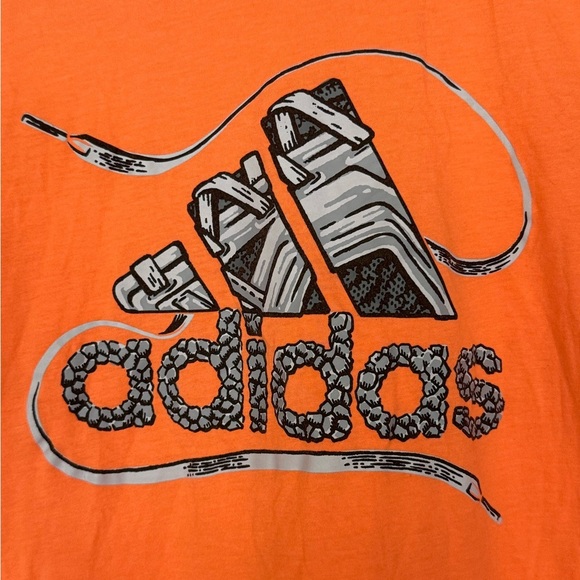 Adidas Orange Graphic T-Shirt (youth Large 14/16) - Picture 2 of 5